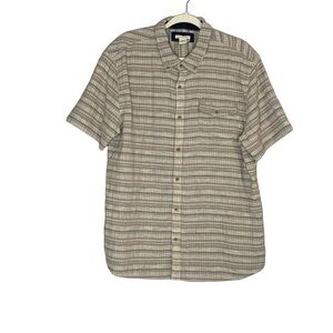 Carbon2Cobalt Men’s Transmitter Dobby button down‎ short sleeve shirt. Size Lg